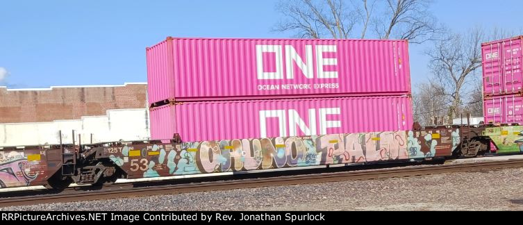 BNSF 211036C and two containers